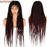 Inches Synthetic Knotless Large Square Box Braided Wigs