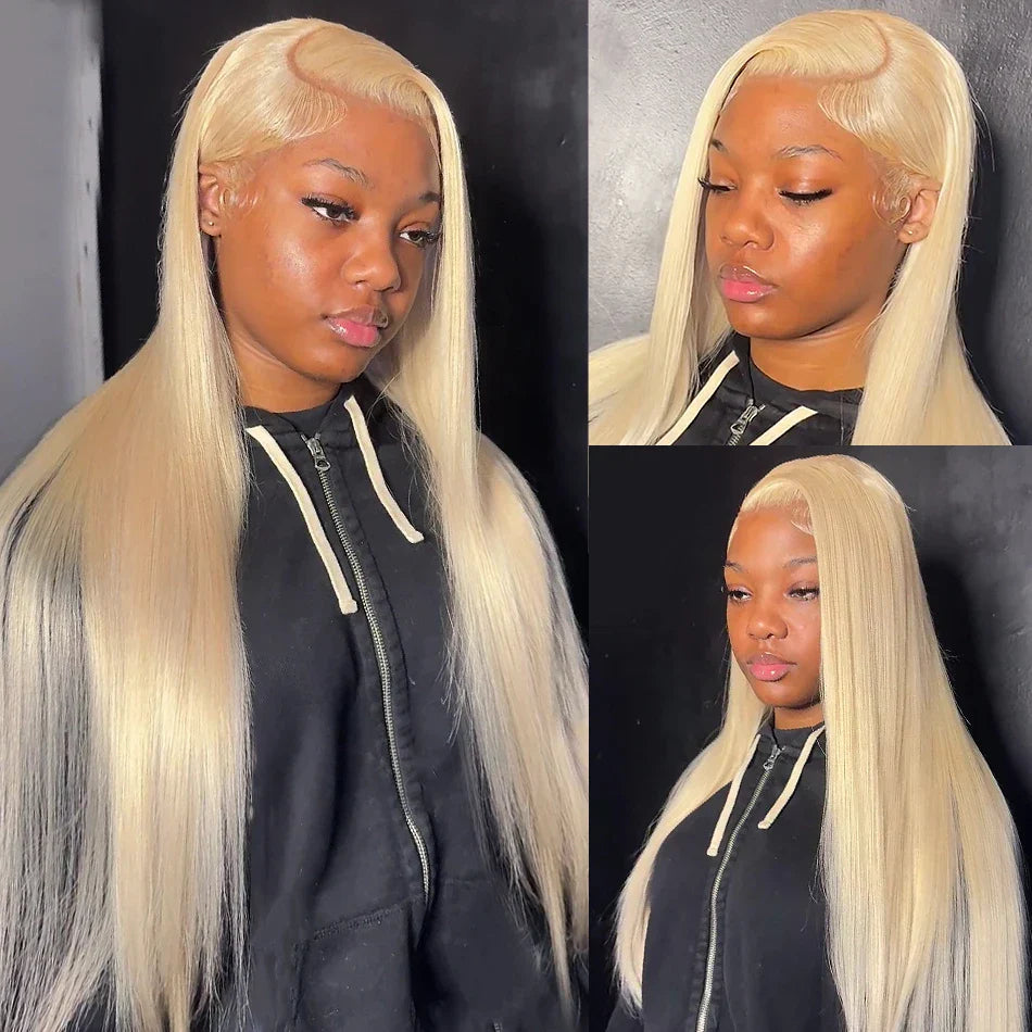 Density 13X4 Straight Honey Blonde Lace Front Human