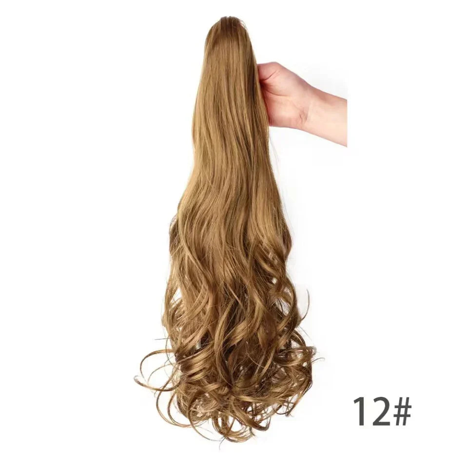 Ponytail Extension Wavy Curly Ponytail Hair Extension Synthetic