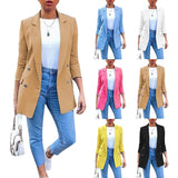 New Autumn Winter Women Blazer Coat Long-Sleeved Suit