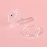 G Round Clear Jars With Screw Cap Lid