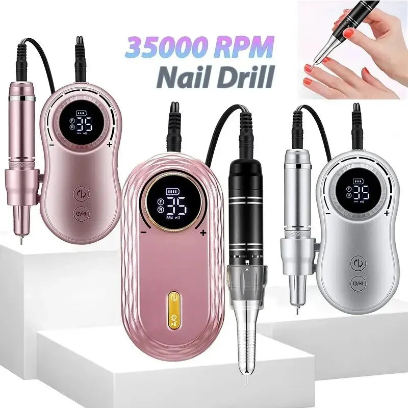 Rpm Nail Drill Machine Rechargeable Nail File Nails