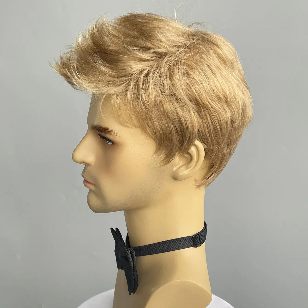 Bchr Short Men Blonde Wigs Synthetic Natural Straight