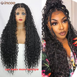 Long Boho Braided Full Lace Front Wigs Blonde