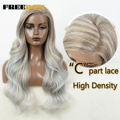 Freedom Synthetic Lace Front Wigs For Women C