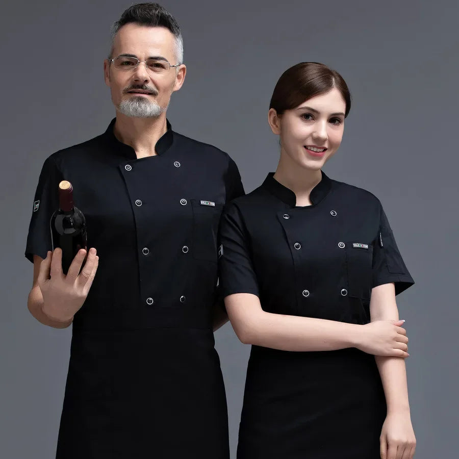 Breathable Mesh Chef Uniform Long-Sleeved For Men And