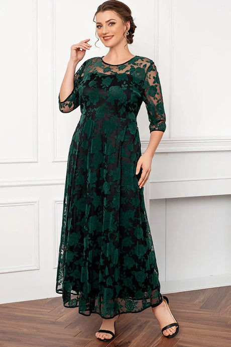 Women Dress Mother Of The Bride Green Rose