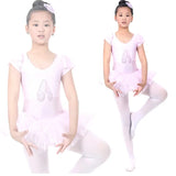 1Pc Kids Girls Short Sleeved Ballet Dress Children