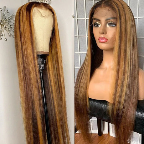 Highlight Ombre Straight Lace Front Human Hair