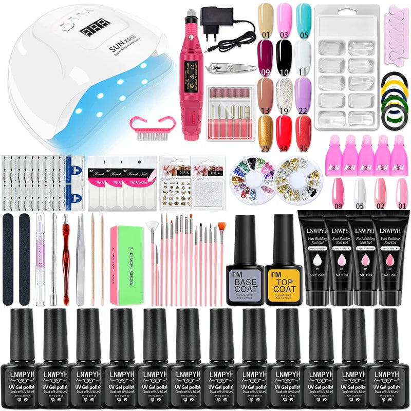 Acrylic Nail Kit Poly Nail Gel Kit With