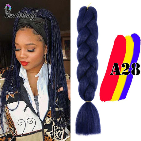 Wonderlady Color Long Colored Braiding Hair Jumbo Braids