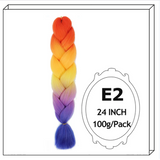 Synthetic Long Jumbo Ombre Braiding Hair For Women