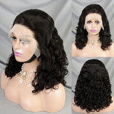 Density J Burgundy Bouncy Curly Human Hair