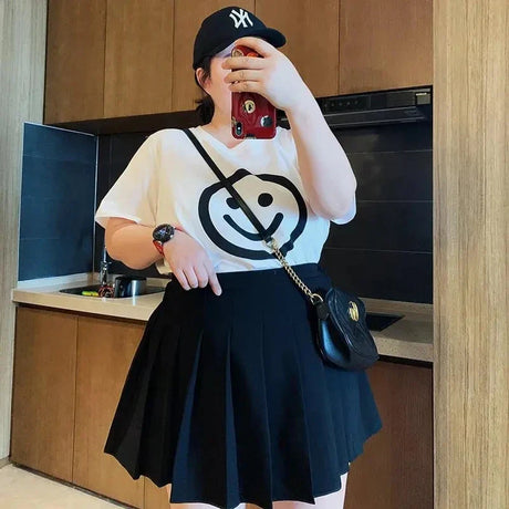 Fashion Pleated Sexy Short Mini Skirts Loose Trendy