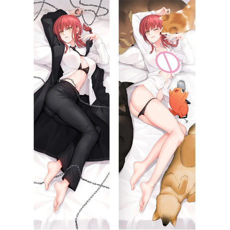 Anime Chainsaw Man Makima Cosplay Dakimakura Pillow Case