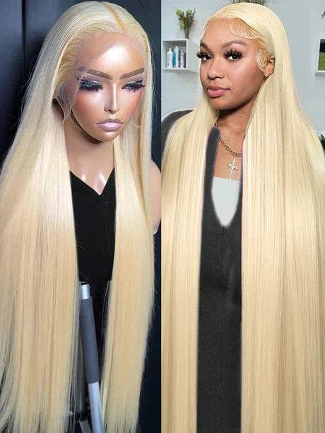 Hd Transparent Blonde Straight X Lace Frontal Wig