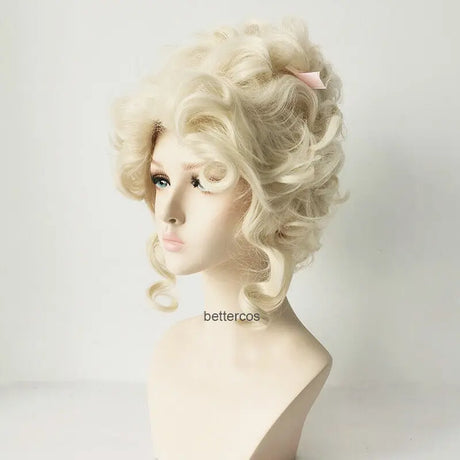 Marie Antoinette Cosplay Wig Princess Medium Curly Heat