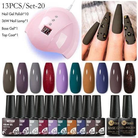 Gel Nail Polish Set With W