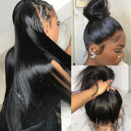 Full Lace Frontal Wig Human Hair Pre Plucked