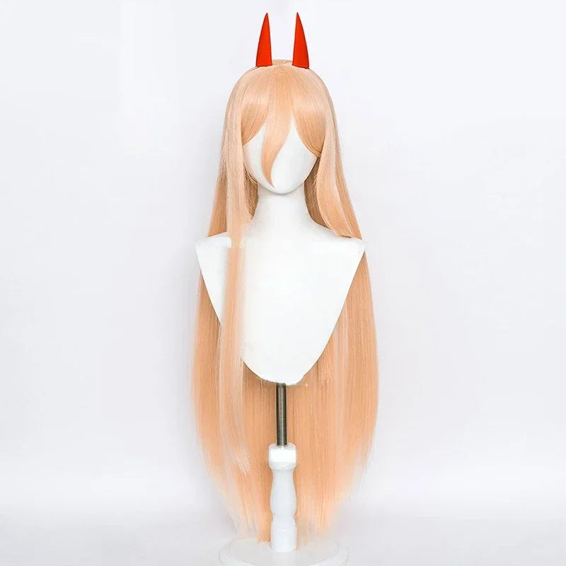 Anime Chainsaw Man Makima Power Cosplay Wig Long