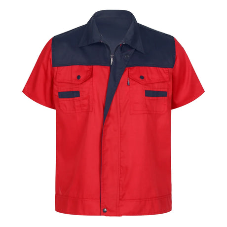 Men Women Short Sleeve Work Coat Workshop Shirts