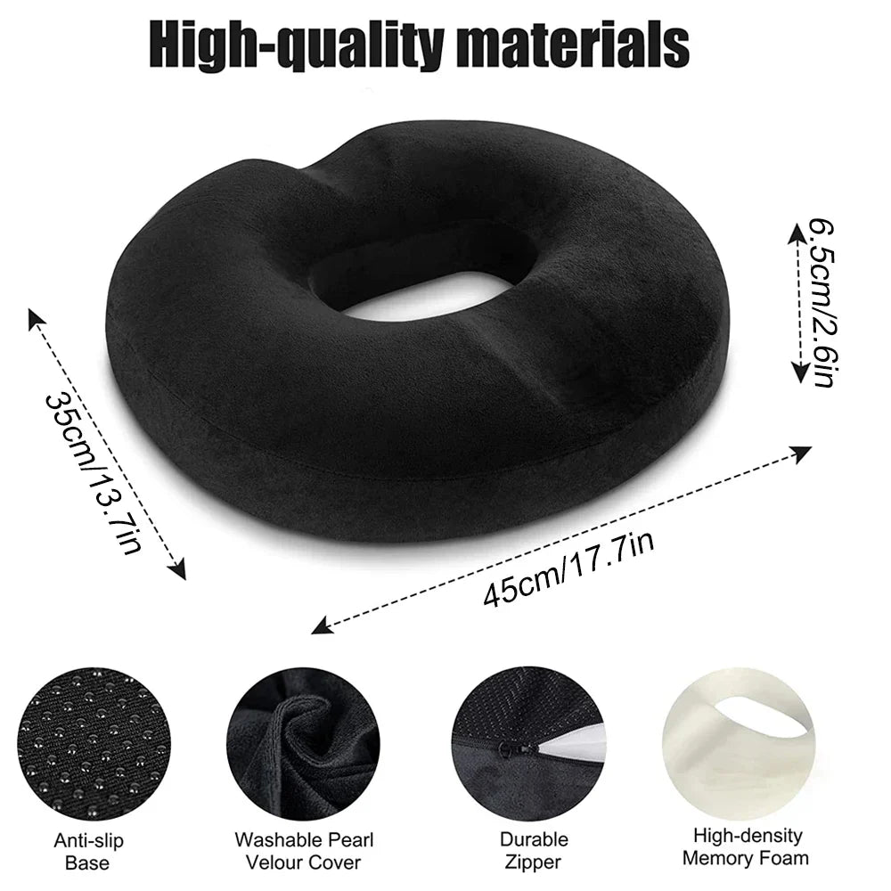 Donut Pillow Cushion – Tailbone Relief for Coccyx & Sciatica