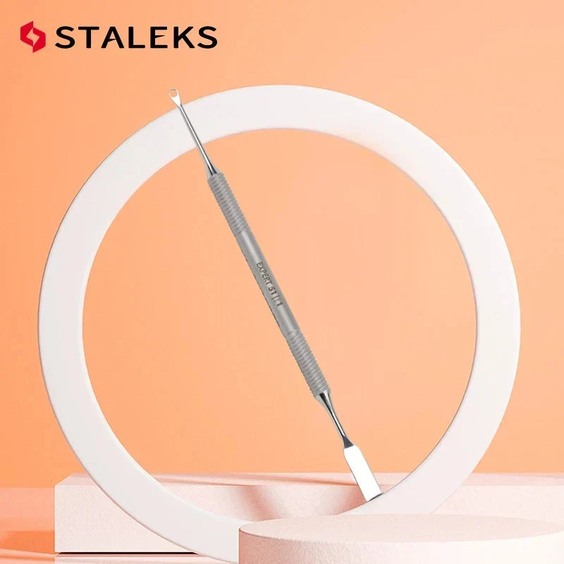 Staleks Manicure Dead Skin Double-Headed Steel Push Ring-Shaped