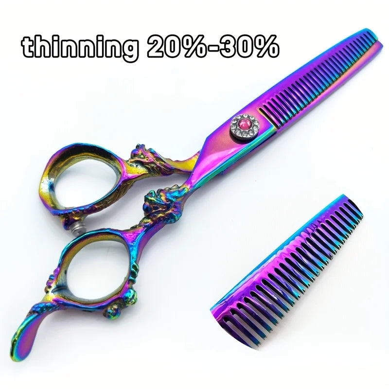 Colorful Hairdressing Scissors Set, Hair Cutting Scissors