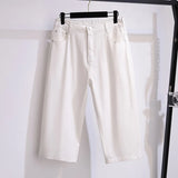 Women Hip Summer Loose Denim Capris High