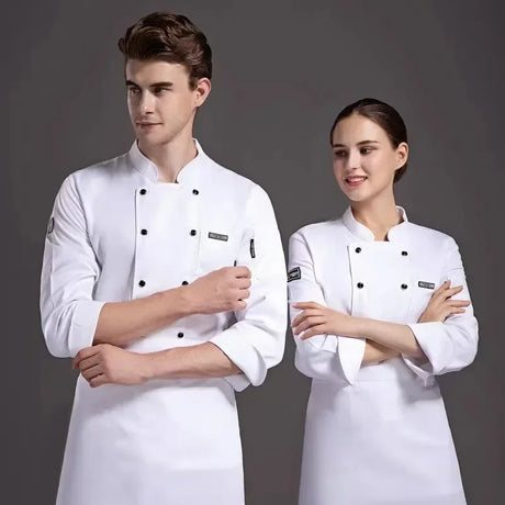 Breathable Mesh Chef Uniform Long-Sleeved For Men And