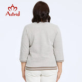 Astrid Women' Sweater Solid Trends Top Long Sleeve