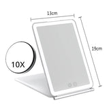 Led Make Up Mirror With Light Tool Portable