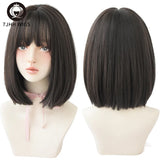 Jhh Wigs Black Short Bob Wig For Girl