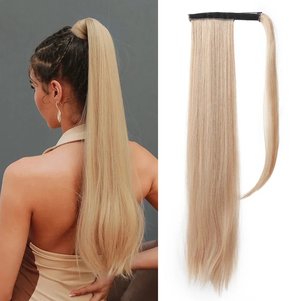 Louis Ferre Straight Ponytail Extension Pony Tail Natural