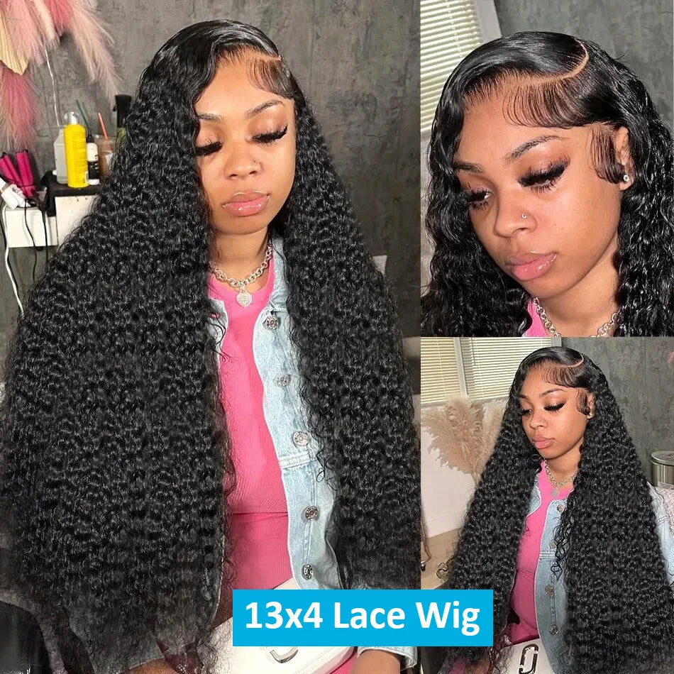 Cosdelu Deep Wave Hd Lace Frontal Wig