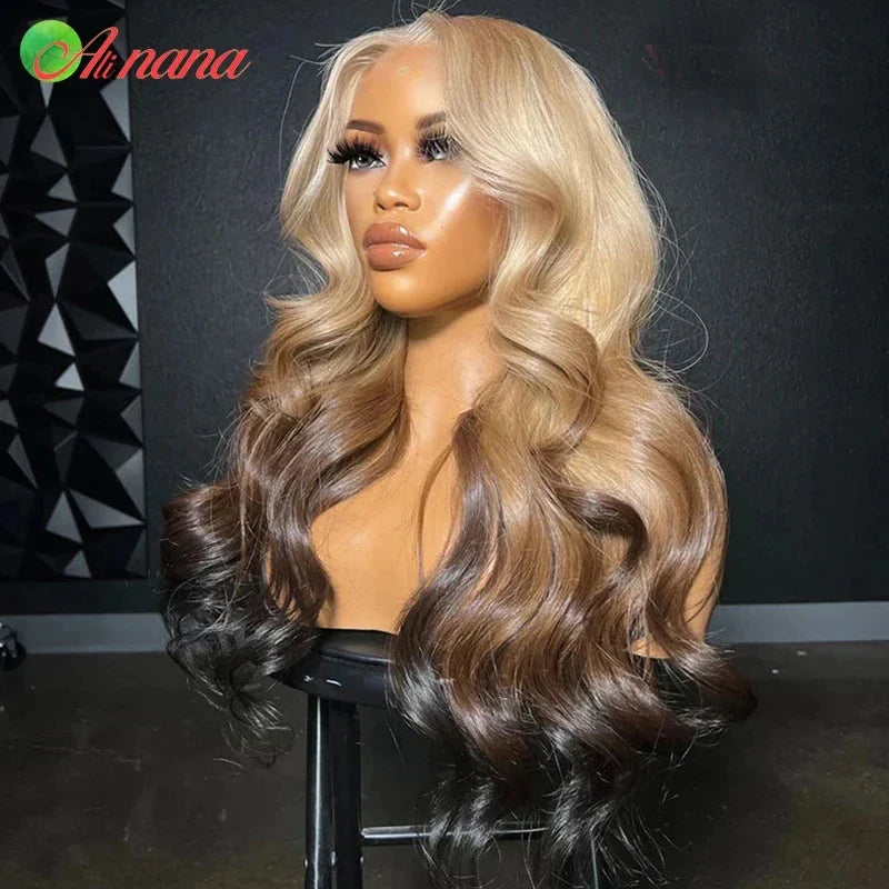 Hd X Lace Frontal Wig Body Wave Ombre