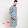 Indian Traditional Men' Shirt Cotton Jacquard Long Top