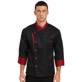 Men Chef Shirt Long Sleeve Cosplay Jacket Kitchen