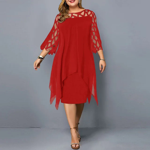 Sleeve Hollow Out Solid Sexy Women' Clothing Evening