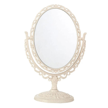 Tabletop Makeup Mirror Elegant Decorative Degree Rotation Desktop