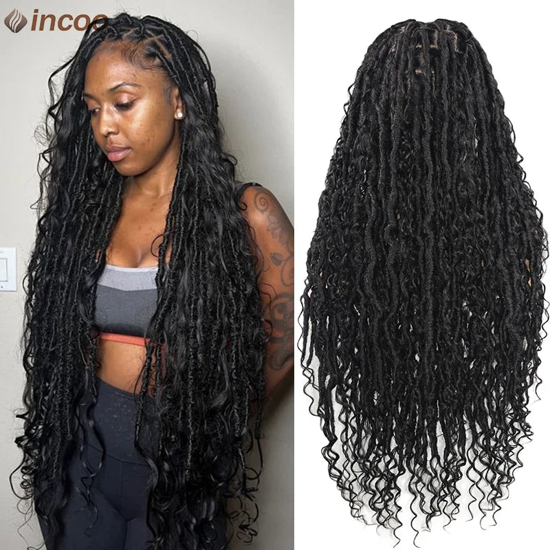 Boho Full Lace Front Wig Knotless Box Braided