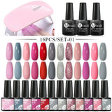 Gel Nail Polish Set With W