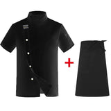 Chef Jacket Men Short Sleeve Kitchen Cook Shirts