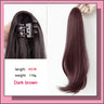 Long Wavy Straight Claw Clip On Ponytail Hair