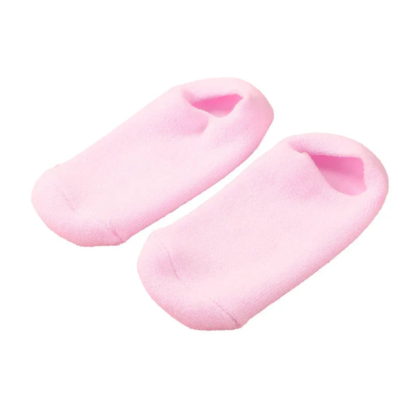 Reusable Spa Gel Socks Moisturizing Whitening Exfoliating