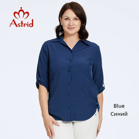 Astrid Autumn Women' Shirt Blouses Elegant Office Clothing