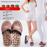 Jade Massage Button Slippers Feet Massager Acupoint Massage