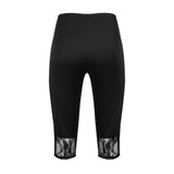 Womens Lace Leggings / Cropped Pants Trim Stretchy
