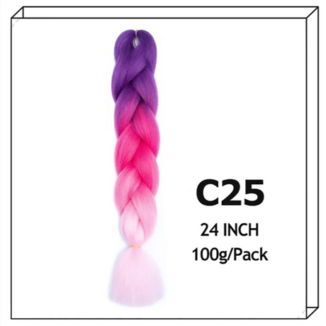 Synthetic Long Jumbo Ombre Braiding Hair For Women