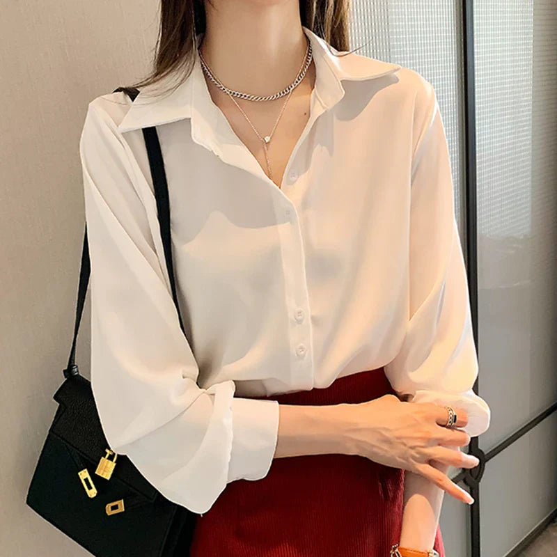 Shirts Spring Summer Fashion Female Long Sleeve Loose